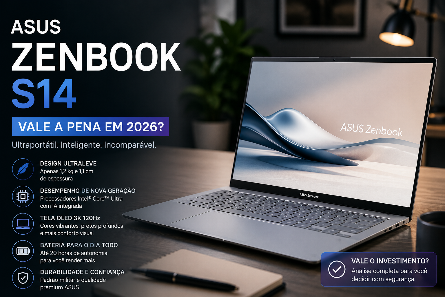 ASUS Zenbook S14 Vale a Pena em 2026?