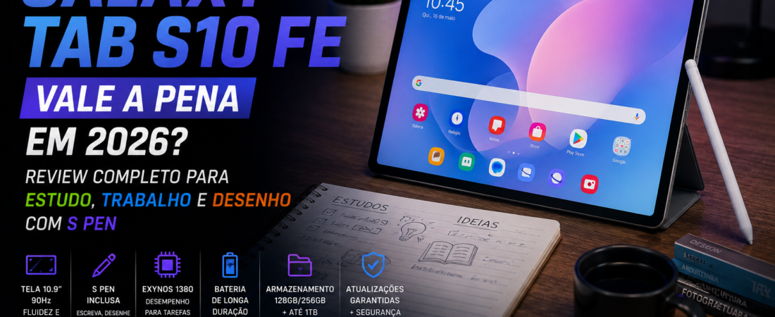 Samsung Galaxy Tab S10 FE Vale a Pena em 2026?