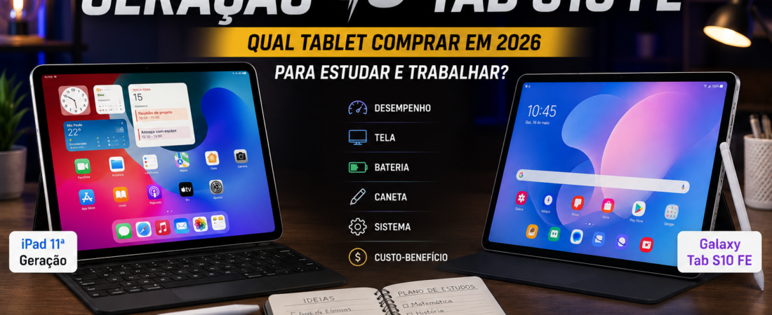 iPad 11ª Geração vs Galaxy Tab S10 FE